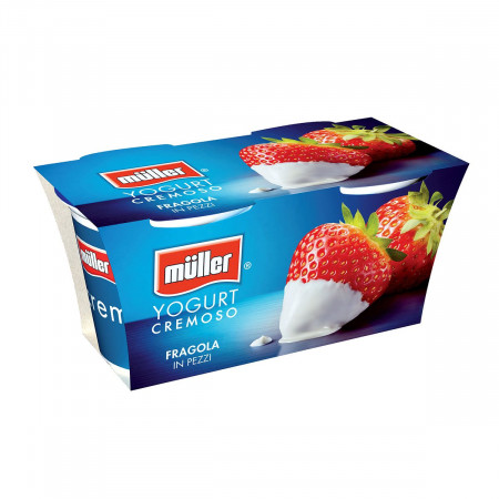 Iaurt cu Fructe MULLER Capsuni 2x125g