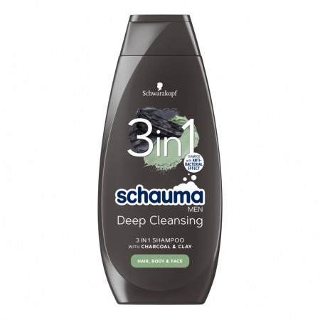 Sampon SCHAUMA Men Deep Cleansing 3in1 400ml