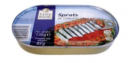 Sprot in Sos Tomat FINE LIFE csv. 170g