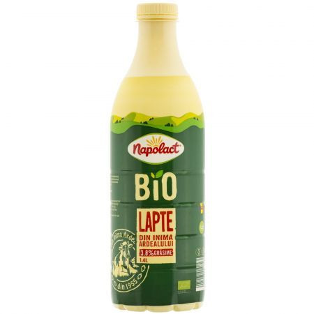 Lapte Bio Ecologic 3.8% NAPOLACT 1.5L