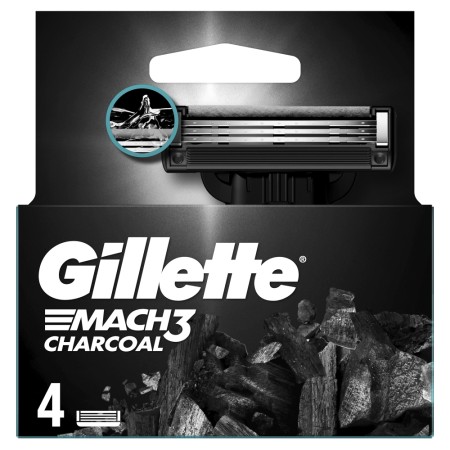 Rezerve pt. Aparat de Ras GILLETTE Mach 3 Charcoal 4buc