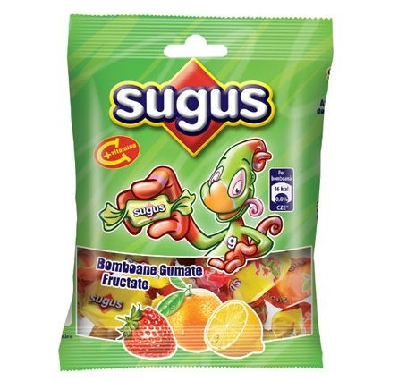 SUGUS Bomboane Gumate (Caramele) Fructate Clasic 400g