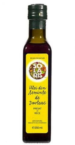 Ulei Presat la Rece din Seminte de Dovleac SOLARIS 250ml