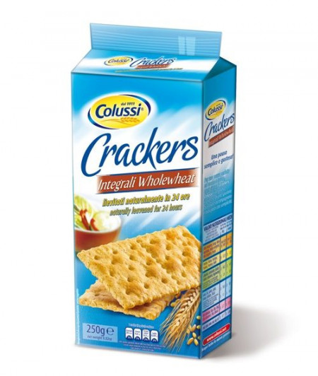 COLUSSI Crackers cu Faina Integrala 250g