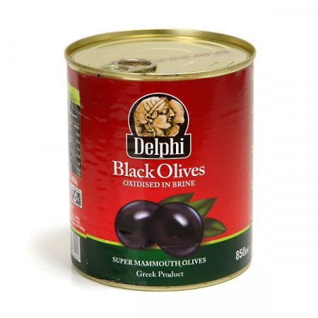 Masline Negre Super Mamouth DELPHI / FARMER 820g (450g net)