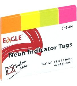 Notes Adeziv Index Color Neon 15x50mm EAGLE 4x40buc