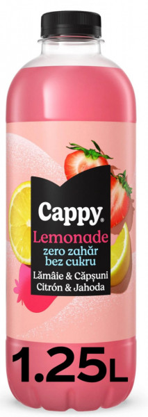 CAPPY Limonada fara Zahar cu Lamaie si Capsuni 6x1.25L
