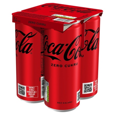 COCA COLA Zero doza 4x330ml