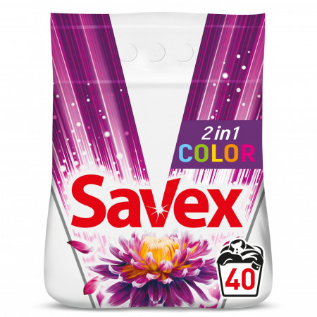 Detergent Automat Rufe Colorate SAVEX 2in1 Color 4Kg