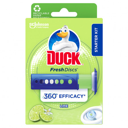 Dezinfectant Odorizant Solid Pentru Vasul de Toaleta ANITRA DUCK Fresh Discs Lime