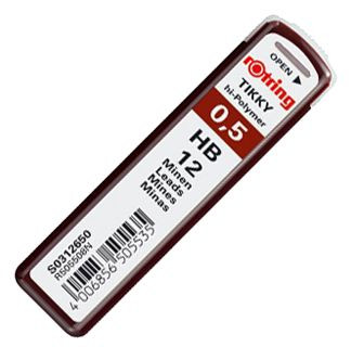 Mina Pentru Creion Mecanic 0.5 HB ROTRING 2x12buc