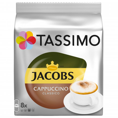 TASSIMO Cappuccino Classico Capsule cu Cafea 16buc 8 bauturi