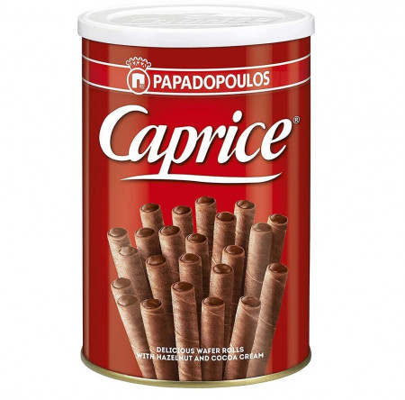 * CAPRICE Napolitane Rulou cu Alune si Cacao 250g