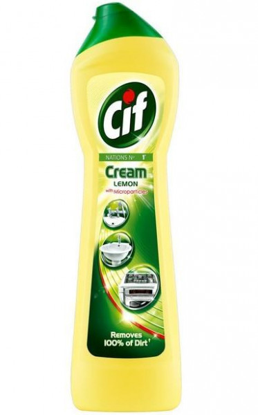 CIF Cream Lemon cu Microparticule Crema de Curatare pentru Suprafete Diverse 500ml