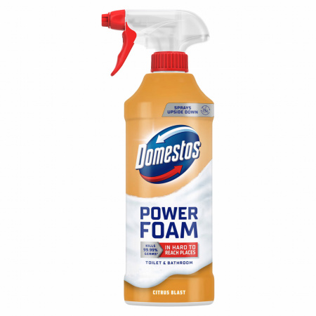 Spuma pentru Curatarea Baii si a Toaletei DOMESTOS Power Foam - Citrus Blast 435ml