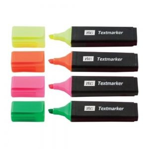 Text Marker Evidentiator 4 Culori RTC 4buc