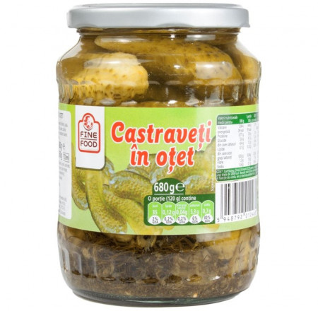 Castraveti in Otet FINE LIFE 680g / 360g net