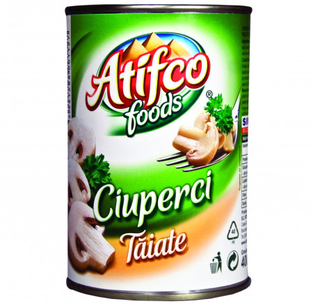Ciuperci Taiate Felii ATIFCO csv. 360g