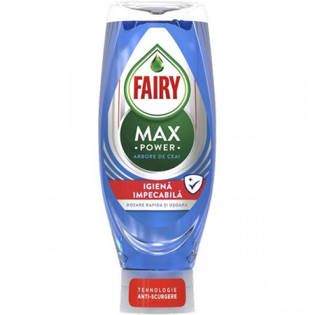 * FAIRY Max Power Detergent Concentrat de Vase cu Arbore de Ceai 650ml