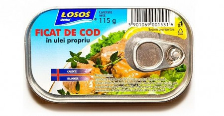 Ficat de Cod in Ulei Propriu LOSOS / De FISH 115g