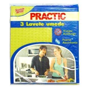 Lavete Umede Scotch Brite PRACTIC 3buc
