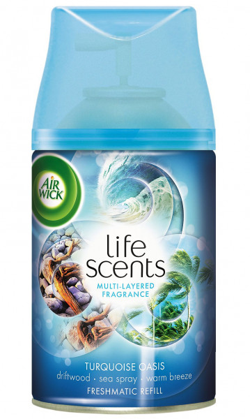 Odorizant AIRWICK Fresh Matic Max Rezerva Life Scents Turquoise Oasis 250ml