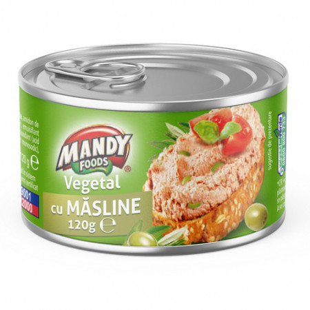 Pate Vegetal cu Masline MANDY 120g