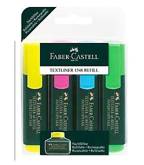 Text Marker 1548 FABER CASTELL 4buc