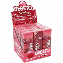 BEBETO Gumball Capsuni & Lamaie Guma de Mestecat 12x25g