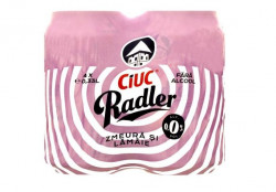 Bere Fara Alcool cu Zmeura si Lamaie CIUC Radler 4x500ml - 22029100 - Img 2