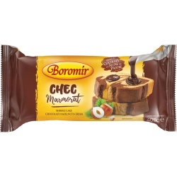 BOROMIR Chec Marmorat cu 15% Cremă de Ciocolată cu Alune de Pădure 400g