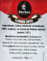 DOLCE BACIO Cafea Macinata cu Aroma Baileys 200g - Img 2