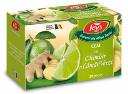 FARES Ceai cu Ghimbir si Lamaie Verde plic 20x2g