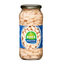 Fasole Alba Boabe pentru Gatit si Salate ROUA bo. 580g