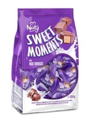 NATY Sweet Moments Napolitane Ambalate Individual cu Cremă de Lapte și Glazură de Ciocolată 350g