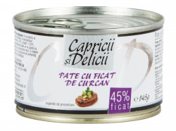 Pate din Ficat de Pui si Curcan 45% CAPRICII SI DELICII 145g
