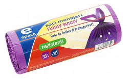 Saci Menajeri Mov EPACK Funny Bunny 35L 20buc