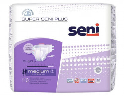 Scutece pentru Adulti SENI Super Active Medium 75-110cm 10buc