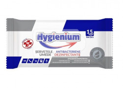 Servetele Umede Antibacteriene Dezinfectante HYGIENIUM 15buc