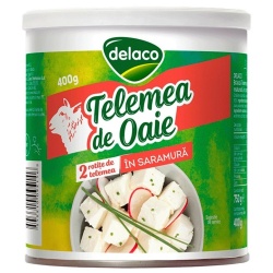 Telemea din Lapte de Oaie in Saramura DELACO cutie 400g