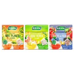 BELIN Piramide Ceai cu Fructe de Padure Albastre - Ceai de Fructe Aromatizat - 20 Plicuri x 2g