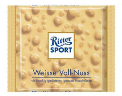 Ciocolata RITTER Sport Alba cu Alune Intregi 100g