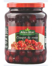 Compot de Cirese in Sirop Slab Indulcit ALEX STAR 700g