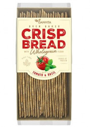 DANVITA Pâine Crocantă din Făină de Grâu cu Rosii & Busuioc 130g