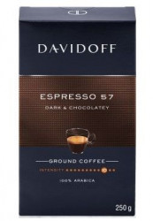DAVIDOFF Espresso 57 Dark & Chocolatey Cafea Macinata 250g