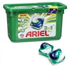 Detergent Automat Gel pentru Rufe ARIEL 3in1 Capsule 14buc - Img 2