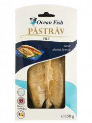 File de Pastrav Natur Afumat la Rece OCEAN FISH 150g