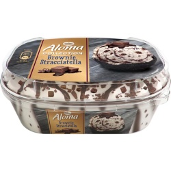 Inghetata ALOMA Brownie Stracciatella 487g / 900ml