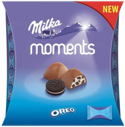 MILKA Moments Oreo Praline cu Ciocolata si Crema Oreo 11buc 92g