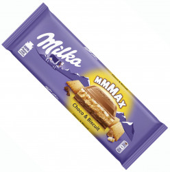 MILKA XXL Ciocolata cu Biscuite - Tableta Mare 300g - Img 2